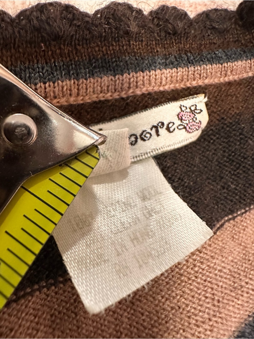 Vintage 🤎 100% Merino Wool Nanette Lepore Top - Picture 4 of 10